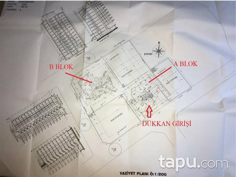 Kayseri Melikgazi Esenyurt Mahallesi'nde İskanlı 365 m2 Depolu Dükkan