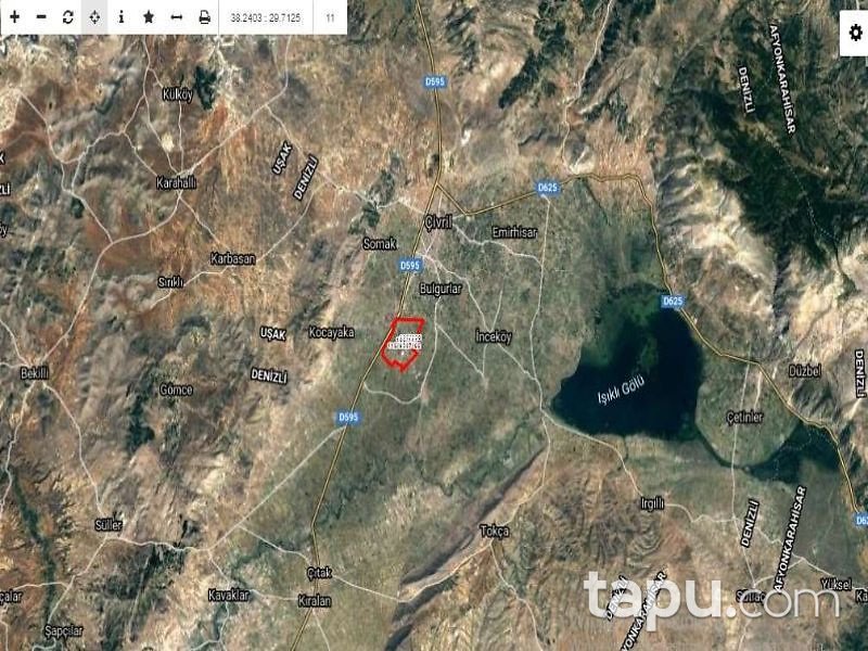 Denizli Çivril Akçaköy Mahallesi'nde 2546 m2 Tarla