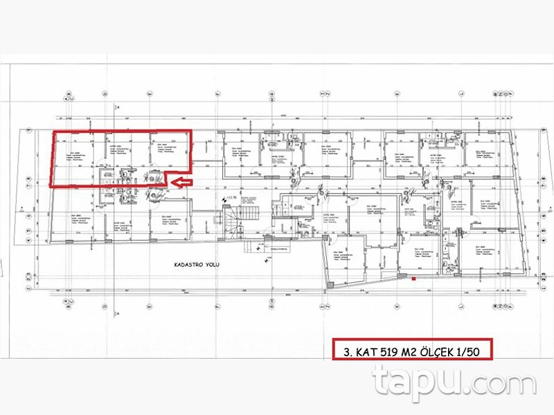 Osmaniye Merkez İstiklal Mahallesi'nde 2+1 68 m2 Ofis