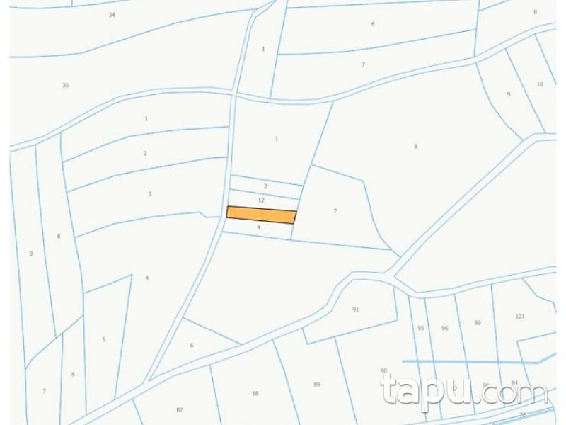 Bolu Göynük Narzanlar Mahallesi'nde 1708 m2 Tarla