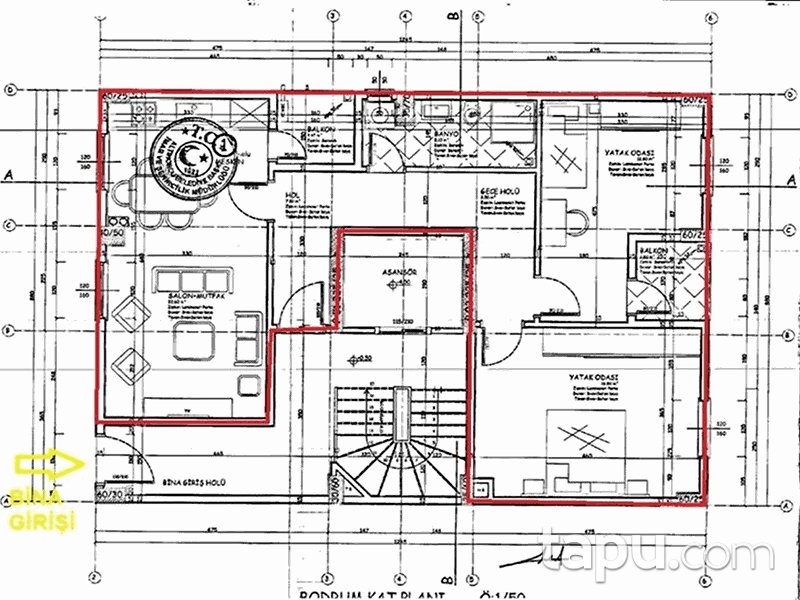 Ordu Altınordu Durugöl Mahallesi'nde 2+1 85 m2 Natamam Daire