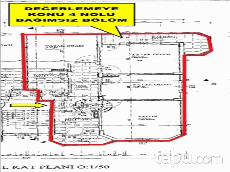 Edirne Uzunköprü Kavak Mahallesi'nde 3+1 101 m2 İskanlı Daire