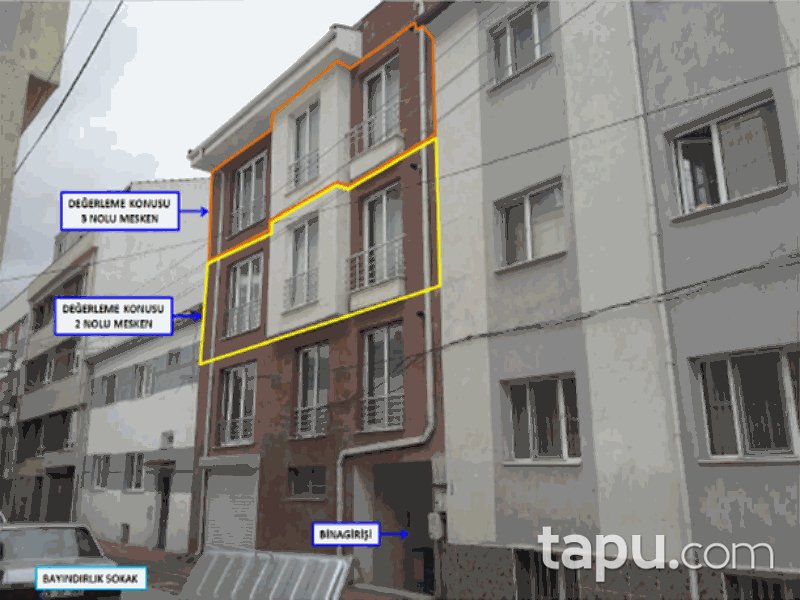 Eskişehir Tepebaşı Ertuğrulgazi Mahallesi'nde 3+1 101 m2 İskanlı Daire