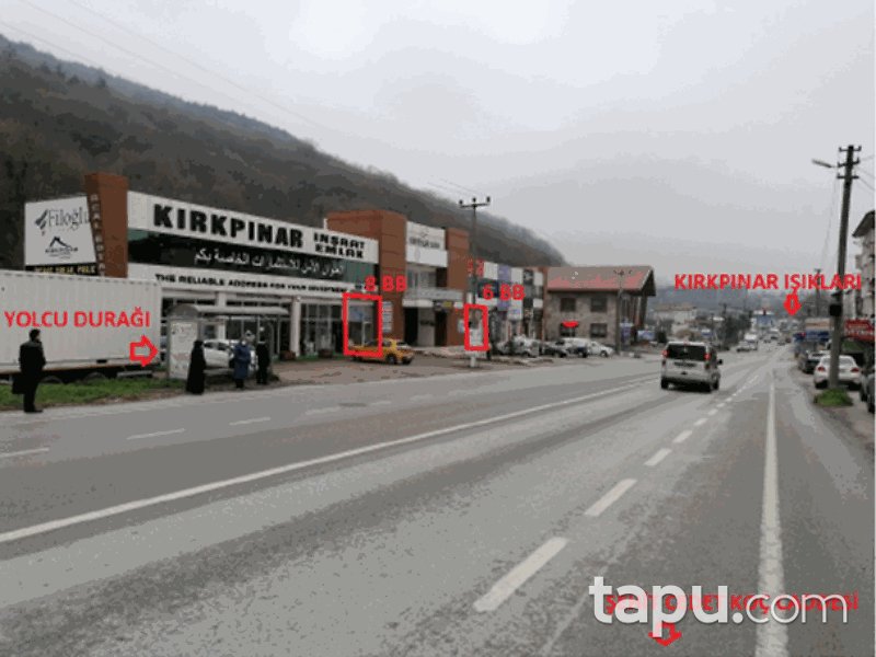 Sakarya Sapanca Şehit Cevdet Koç Caddesi'ne Cepheli 85 m2 Dükkan