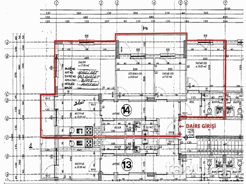 Çorum Merkez Bahçelievler Mahallesi'nde 3+1 96 m2 Daire