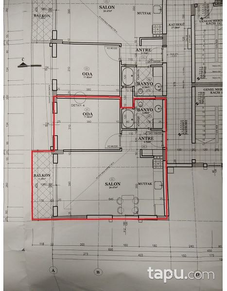 İzmir Bornova Güngör Çolakoğlu Sitesi'nde 1+1 55 m2 Daire