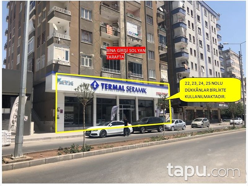 Diyarbakır Bağlar Doç.Dr.Ahmet Bilgin Caddesi'nde 454 m2 Dükkan