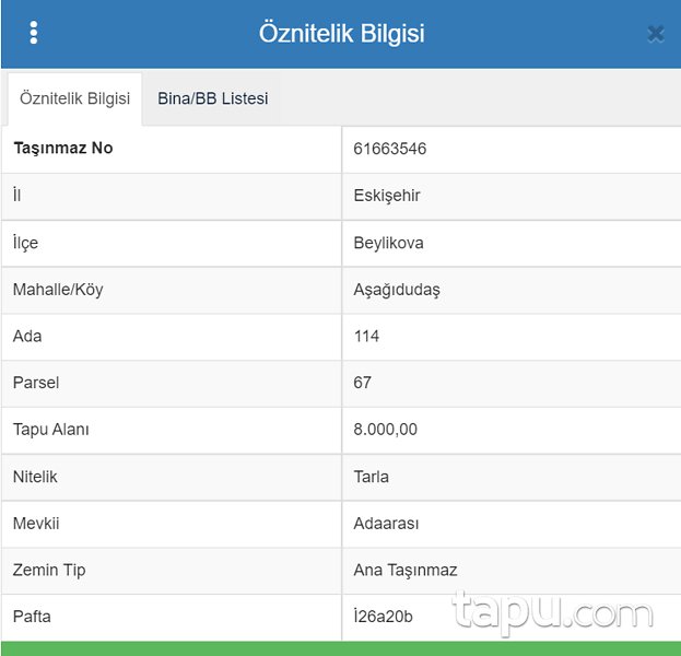 Eskişehir Beylikova'da Yatırımlık 8 Dönüm Tarla