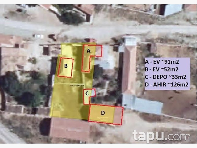Konya Akçaşar Mahallesi'nde 302 m2 Ev Depo ve Arsası