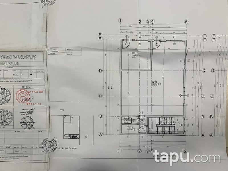 Bilecik Pazaryeri'nde Kagir İki katlı 197 m2 Bina