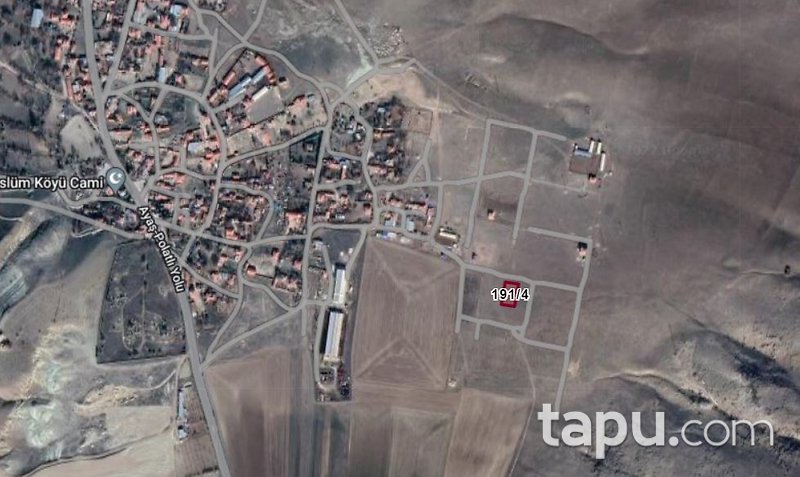 Ankara Polatlı Müslüm Mahallesi'nde 983 m2 Konut İmarlı Arsa