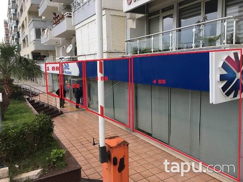 Antalya Muratpaşa'da Hisseli Kurumsal Kiracılı 4 Dükkan