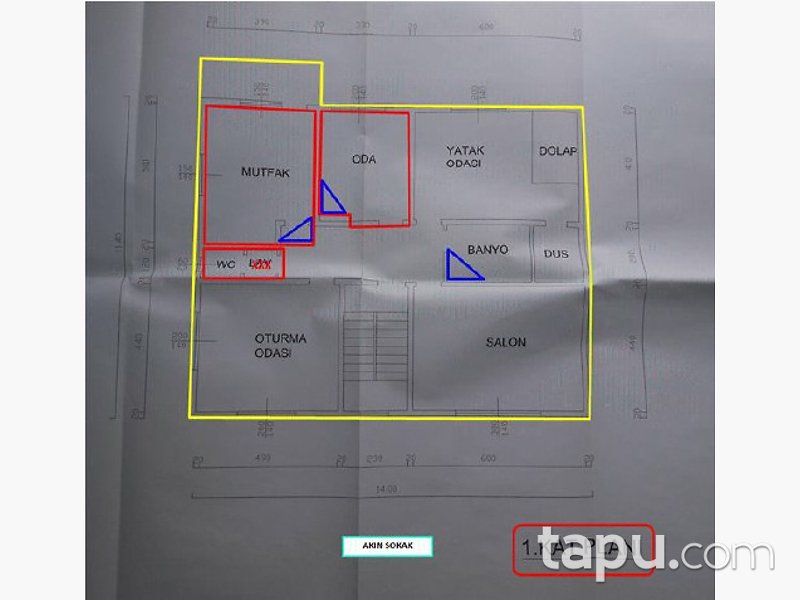 Tepebaşı Koyunlar Mahallesi'nde Avlulu Kagir Evler