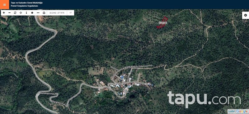 Bayındır Karahayıt'ta 1.059 m2 Zeytinlik