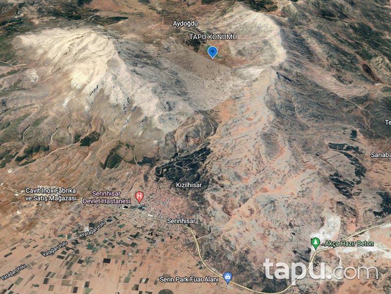 Denizli Tavas'da Aydoğdu Barajı Manzaralı 1438 m2 Tarla