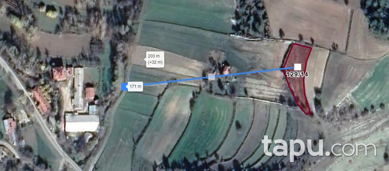 Bolu Göynük Alan Köyü 1.022 m2 Yatırımlık Tarla 