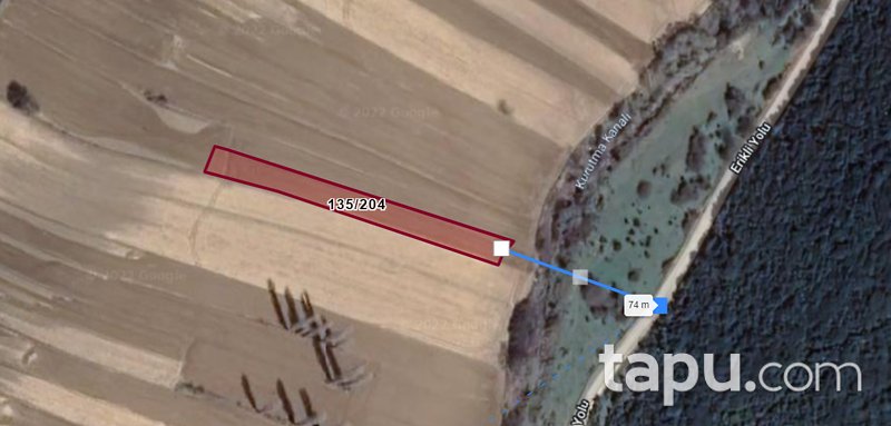Edirne Keşan Mecidiye 1584 m2 Yatırımlık Tarla