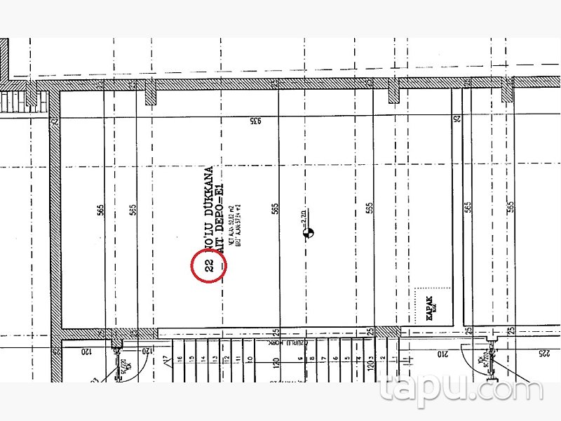 Sincan 29 Ekim Mahallesi'nde 413 m2 İskanlı Depolu Dükkan