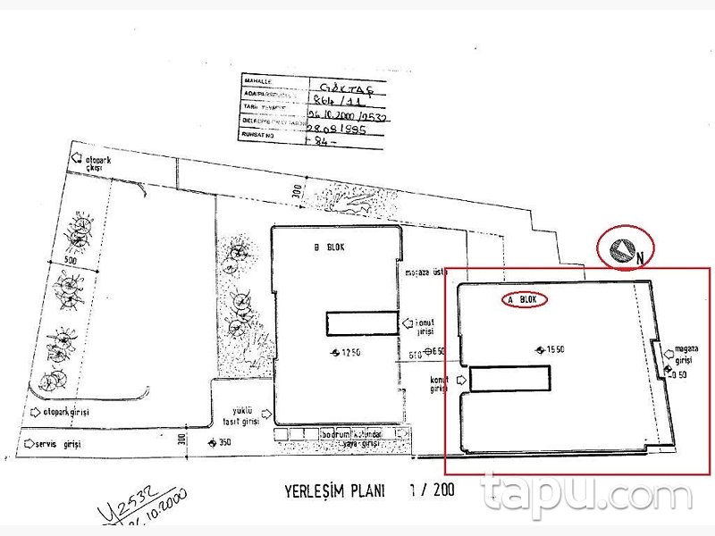 Anamur Sağlık Mahallesi'nde 2.380 m2 Dükkan ve Deposu