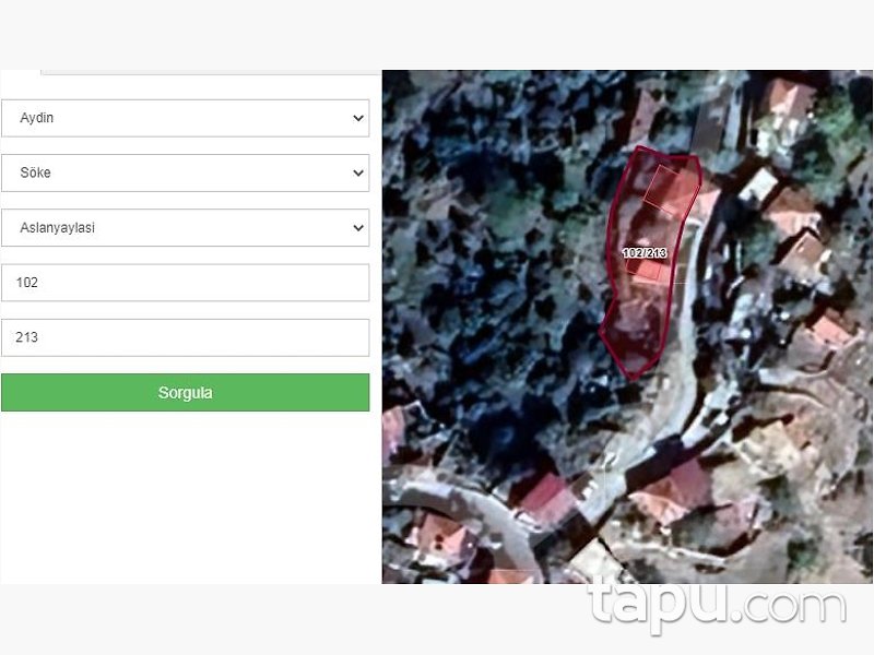 Söke Aslanyaylası Mahallesi'nde Avlulu Kargir Ev