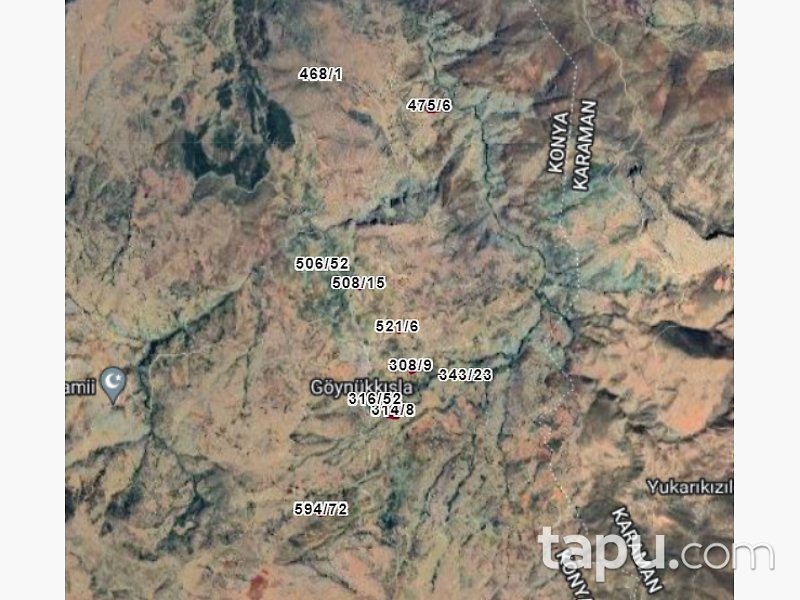 Hadim Göynükkışla Mahallesi'nde Yatırımlık 1.546 m2 Tarla