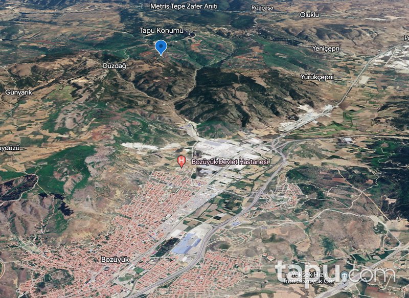 Bilecik Bozüyük'de GES Üretim Merkezi Sınırında 5000 m2 Tarla