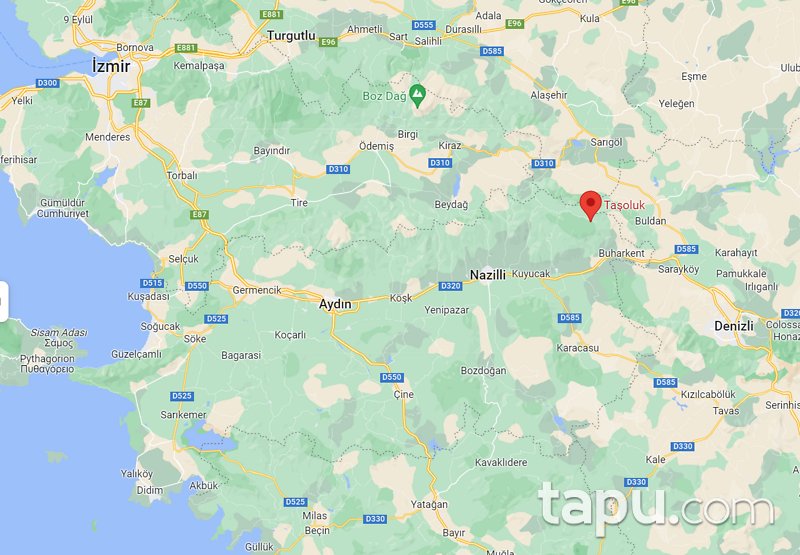 Aydın Karacasu'da 1592 m2 Tarla