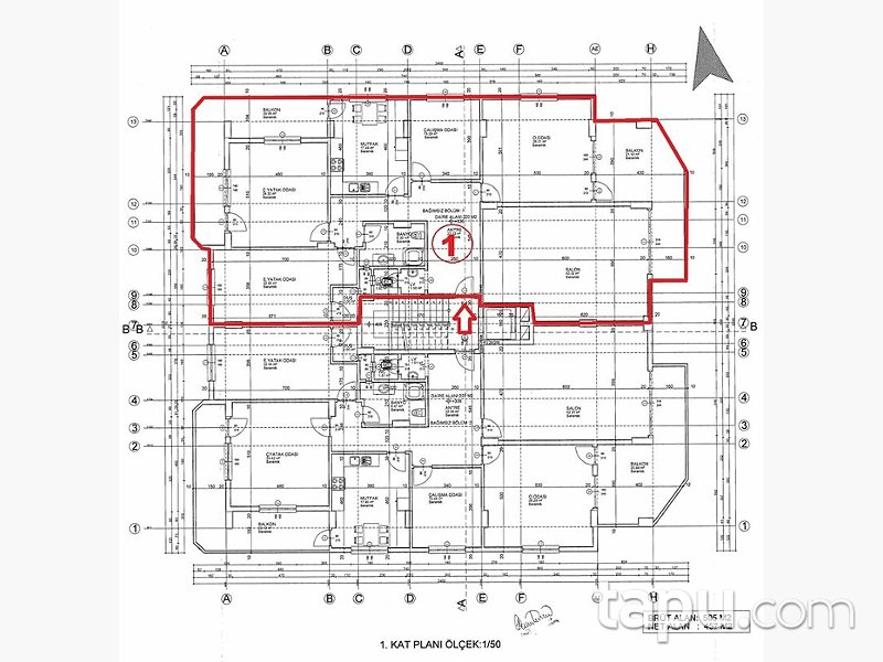 Mardin Kızıltepe Ersoylu Mahallesi'nde 4+1 242 m² Daire