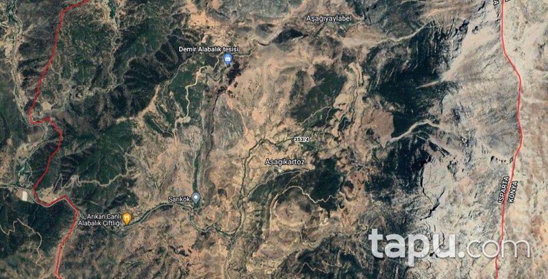 Isparta Sütçüler Aşağı Yaylabel Mahallesi'nde 413 m2 Tarla