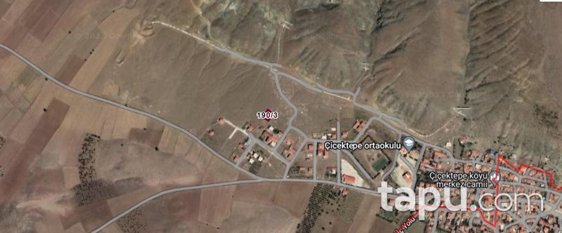 Afyonkarahisar Dinar Çiçektepe Mahallesi'nde 537 m2 Konut İmarlı Arsa