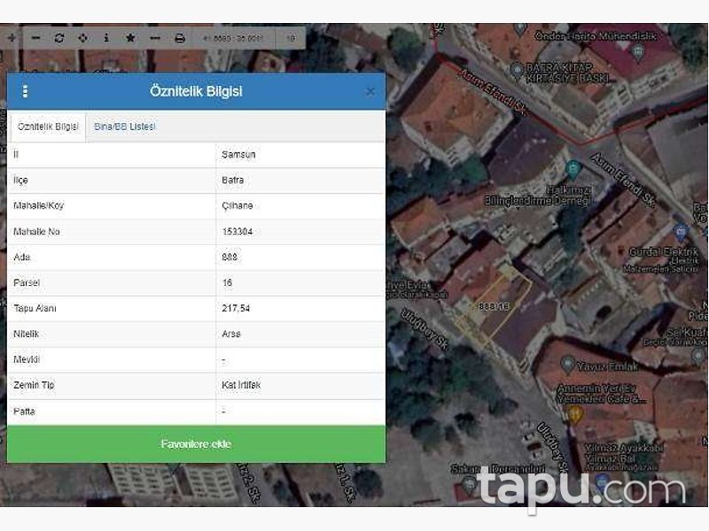Samsun Bafra Çilhane Mahallesi'nde 13 m2 Dükkan