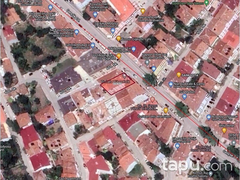 Samsun Vezirköprü'de İskanlı 81 m2 Dükkan