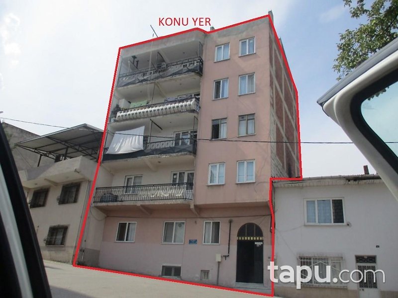 Bursa Yıldırım Değirmenlikızık'ta Hisseli 4 Katlı Bina ve Arsası