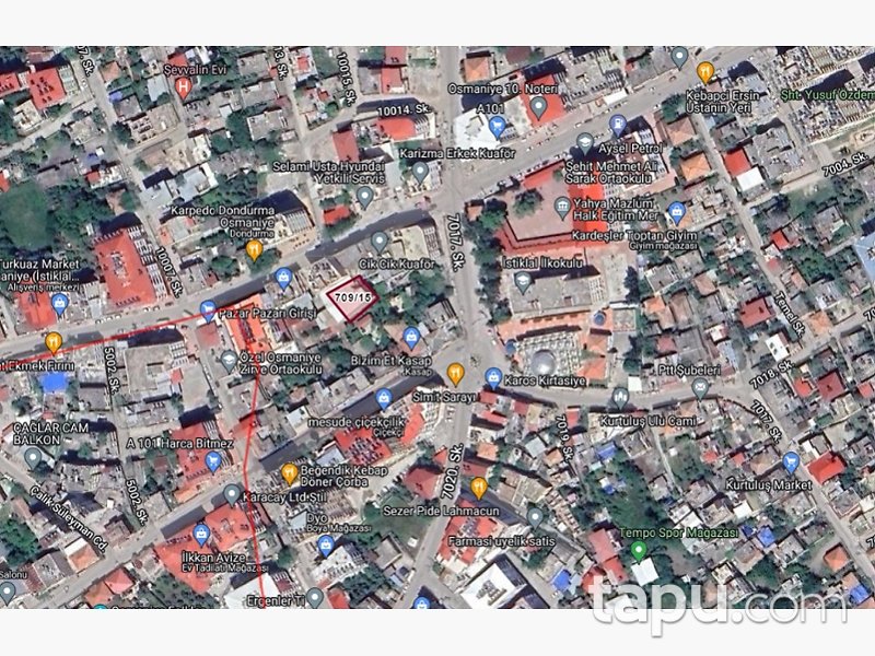 Osmaniye Merkez İstiklal Mahallesi'nde 370 m2 Depo