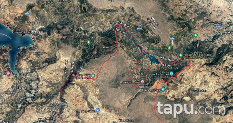 Mersin Gülnar Köseçobanlı Mahallesi'nde 457 m2 Tarla