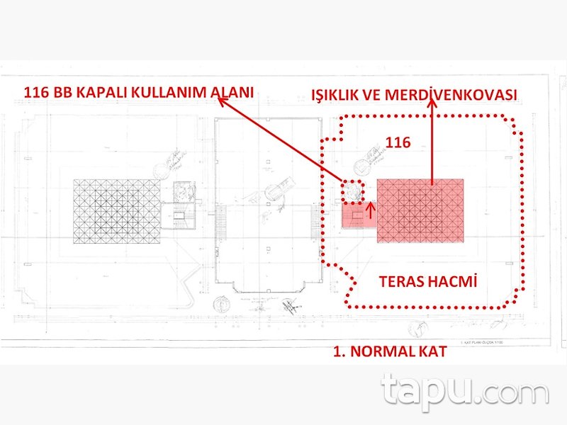 Konya Selçuklu Şeyh Şamil Mahallesi'nde Dükkan ve Teras Alanı