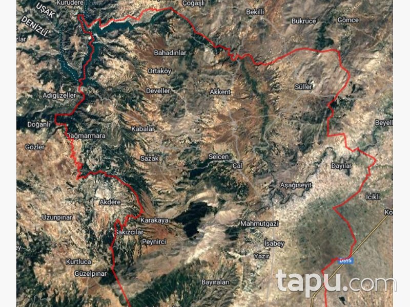 Denizli Çal Bahadınlar Mevkiinde 7.043 m2 Bağ
