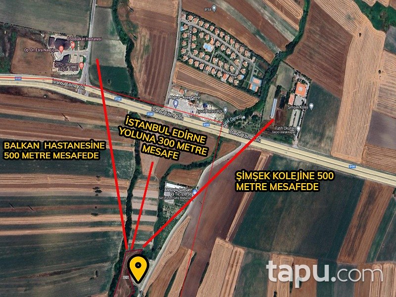 Kırklareli Lüleburgaz Sarıcaali 6540 m2 Tarla