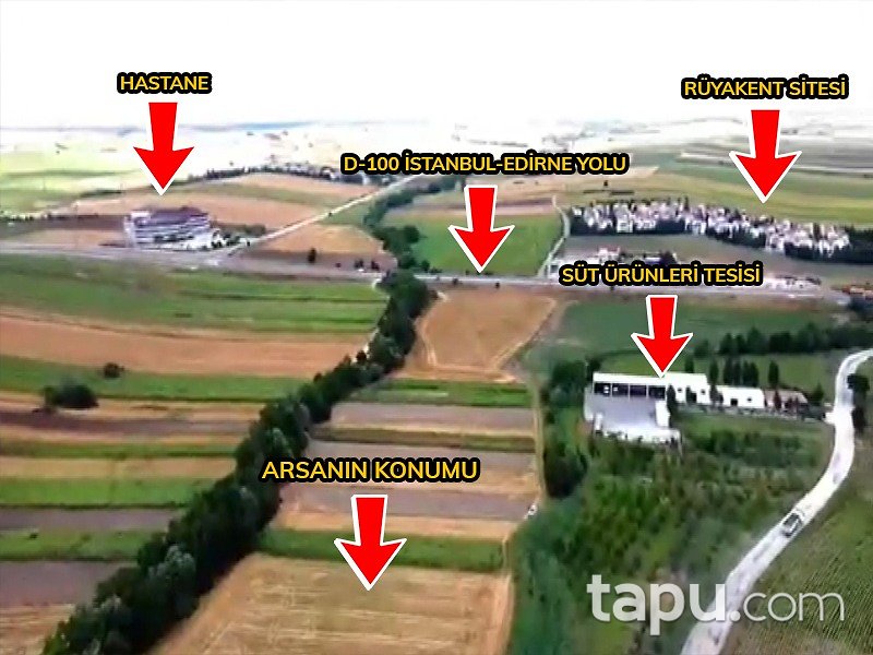 Kırklareli Lüleburgaz Sarıcaali 6540 m2 Tarla
