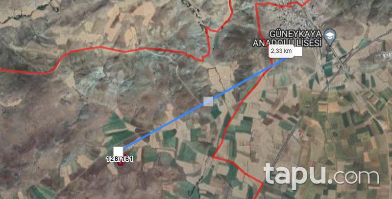 Sivas Yıldızeli Güneykaya Mahallesi'nde 7.498 m2 Tarla