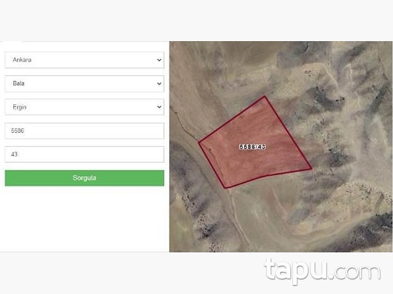 Ankara Bala Ergin Mahallesi'nde 20 Dönüm Tarla