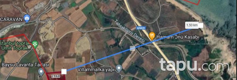 İstanbul Büyükçekmece Tepecik Mahallesinde Hisseli 228 m2 Tarla