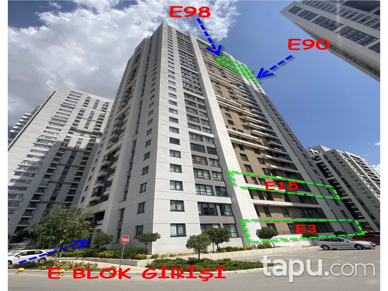 Ankara Çankaya Güneypark Sitesi'nde 4+1 Daire