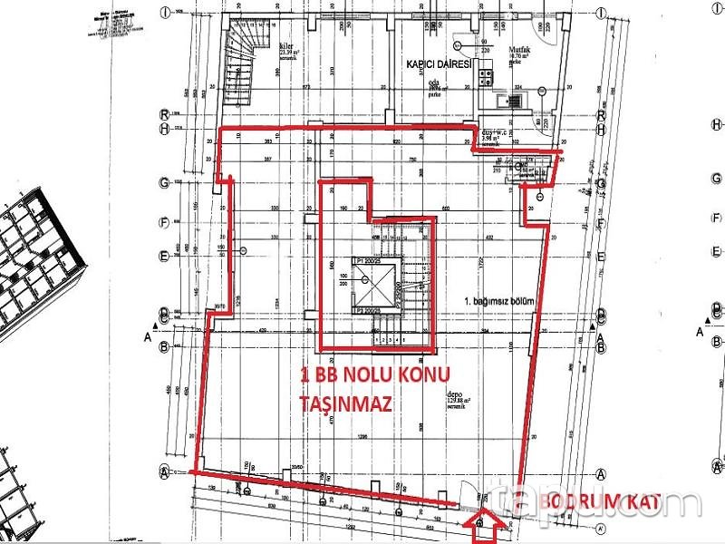 Bilecik Cumhuriyet Mahallesi Kızılay Caddesi'nde 150 m2 Depo