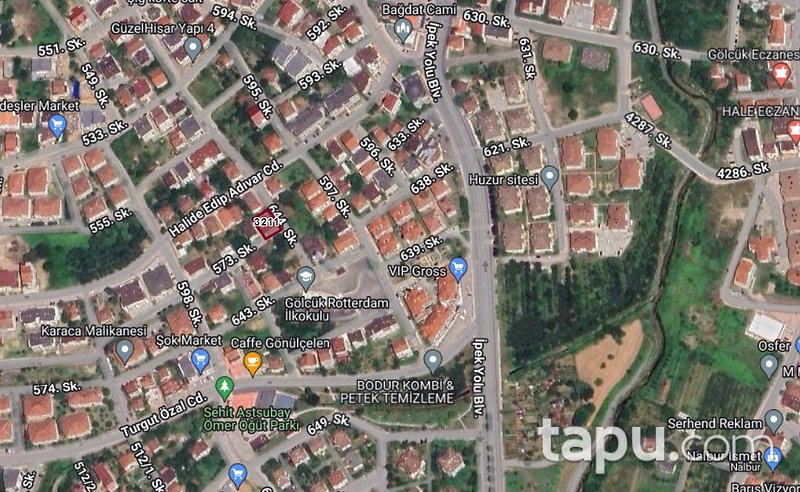 Kocaeli Gölcük Saraylı Mahallesi'nde Hisseli 206 m2 Arsa