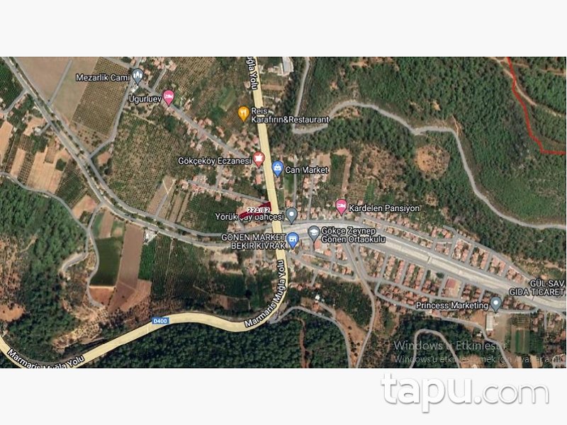 Muğla Ula Gökçe'de Hisseli Konut ve Ticari İmarlı Arazi