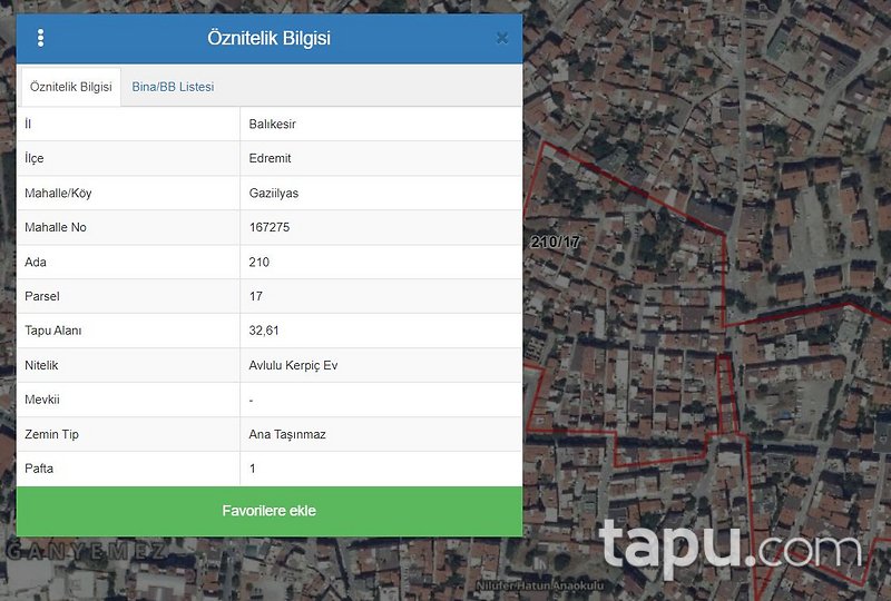 Edremit Gaziilyas Mahallesi'nde Avlulu Kerpiç Ev (BS-00343)
