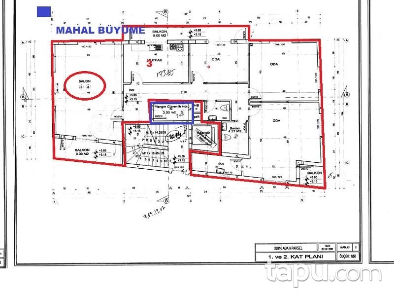 Çankaya Kırkkonaklar'da 165 m² 3+1 Daire ( BS-01813)