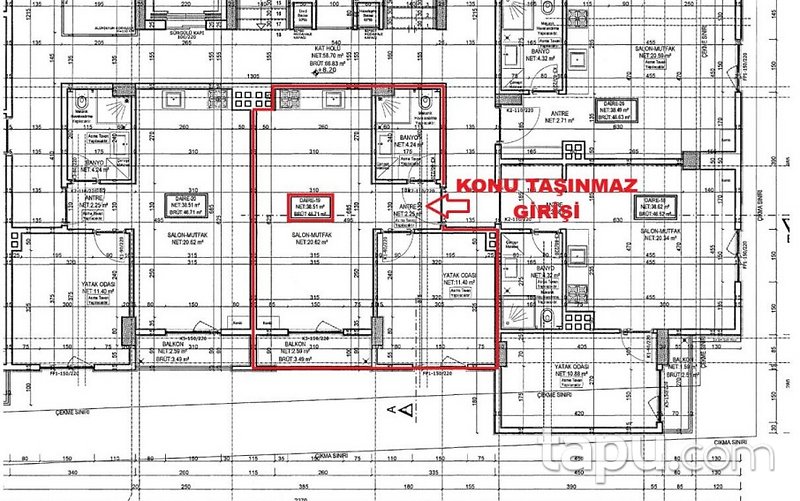 Aksaray Merkez Aratol İstiklal'de 1+1 Daire